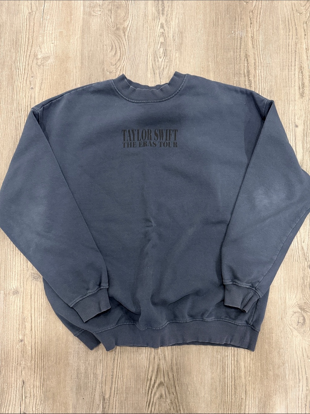 Official Taylor Swift Navy Blue Crewneck Sweatshirt with Tour Logo Medium